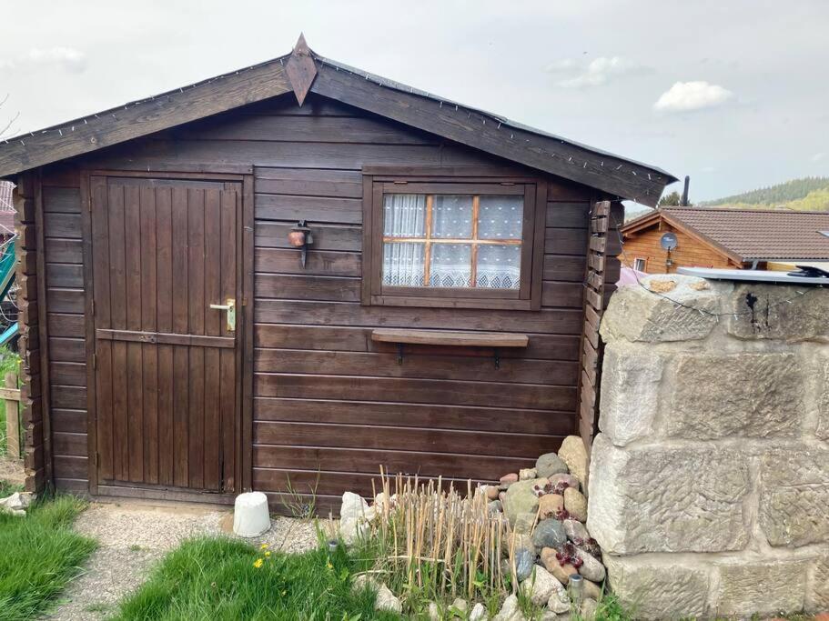 Behagliches Nurdachhaus Im Ferienhausgebiet Langelsheim Buitenkant foto